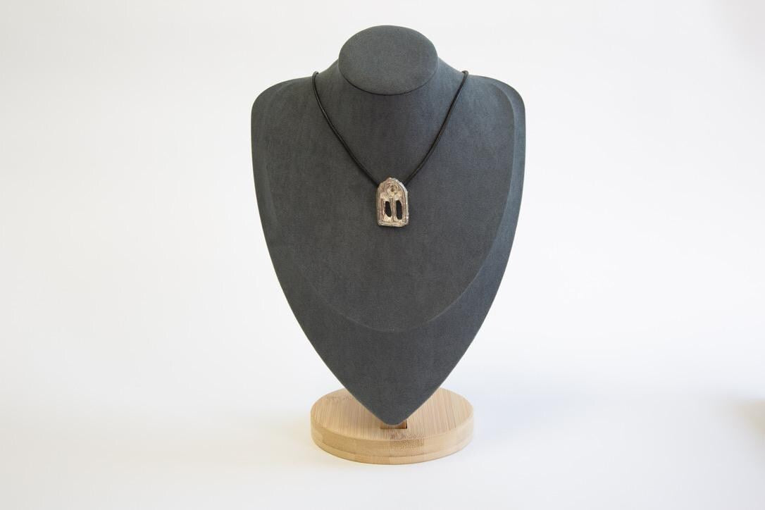 Gothic Medieval Cathedral Church Window Silver lost wax cast Pendant