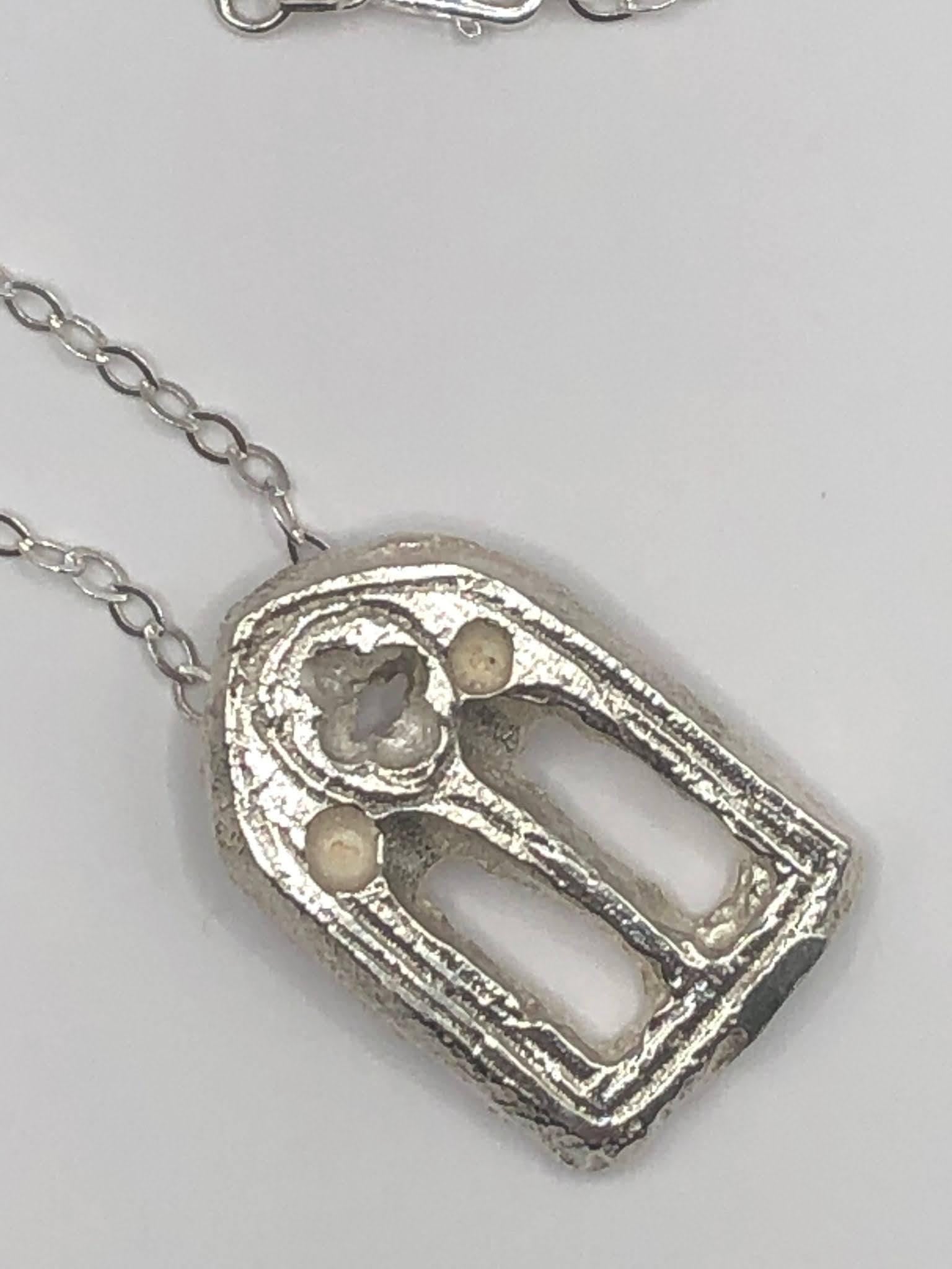 Gothic Medieval Cathedral Church Window Silver lost wax cast Pendant