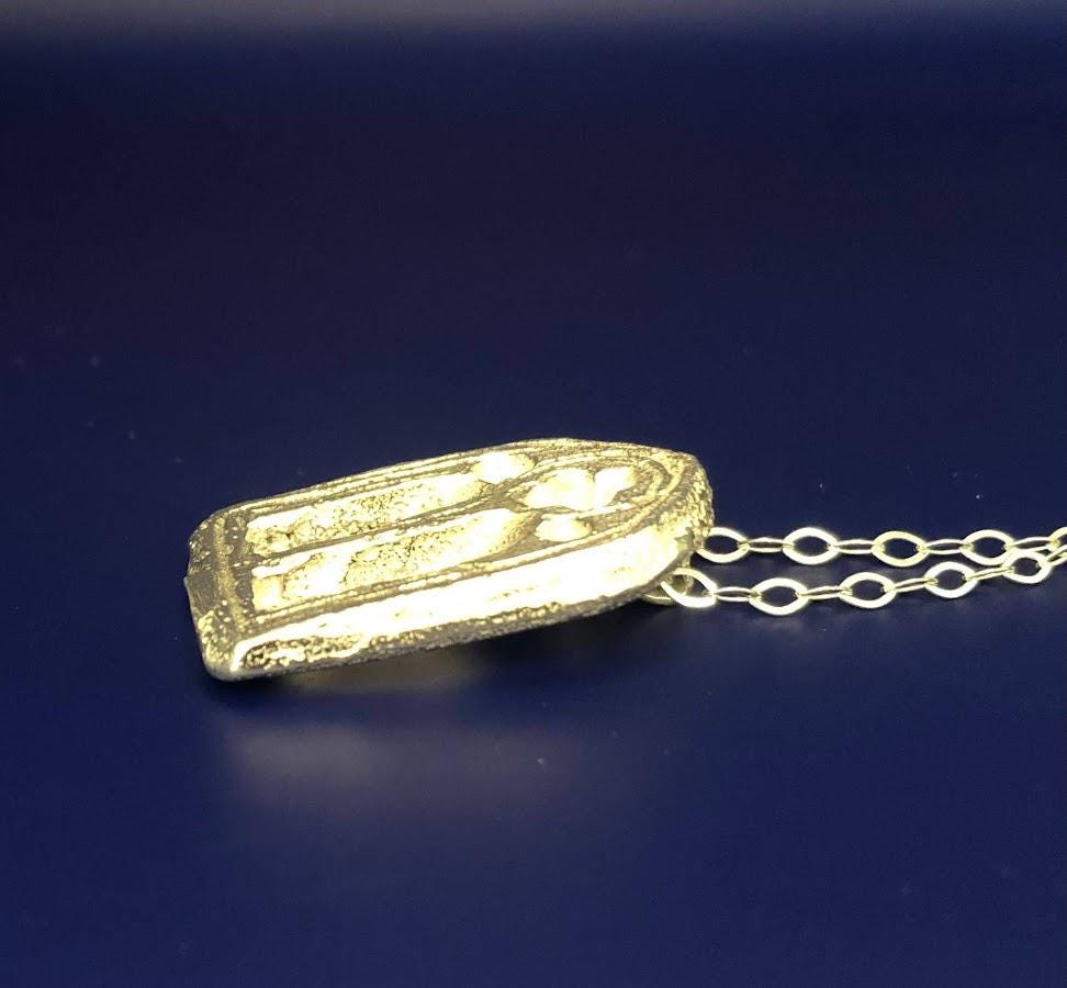 Gothic Medieval Cathedral Church Window Silver lost wax cast Pendant
