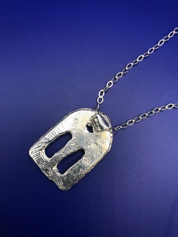 Gothic Medieval Cathedral Church Window Silver lost wax cast Pendant